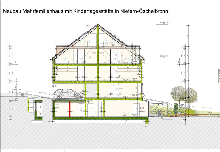 Neubau Mehrfamilienhaus und Kindertagesstätte Niefern